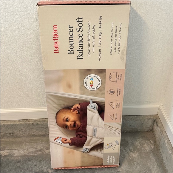 NIB Baby Bjorn Bouncer Balance Soft Beige - Picture 6 of 15